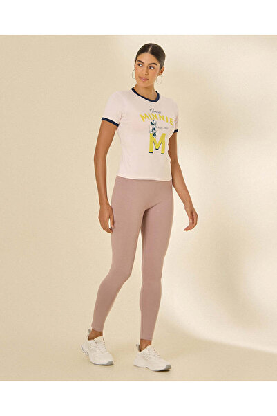 REDTAG Women Grey And Pink 2 Pack Leggings