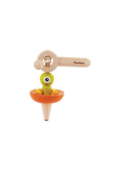 PLANTOYS Spaceship Top — Wooden Skill Game