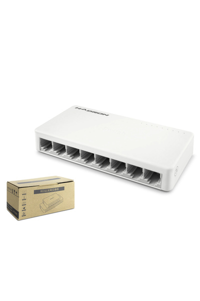 Lovesta Home مفتاح إيثرنت جيجابت 8 منافذ - أبيض HDX1365