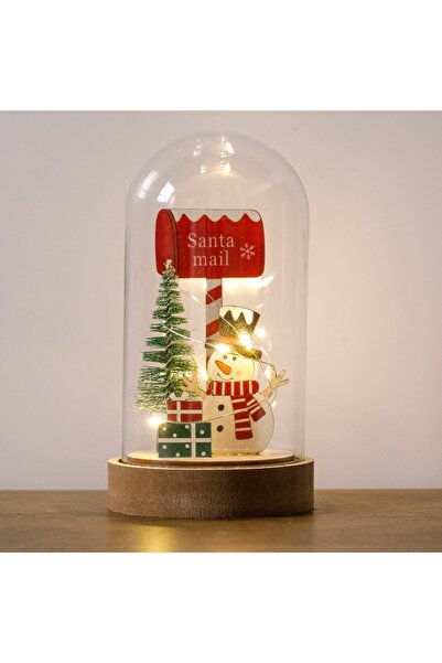 DD SHOP Cupola Decorativa de Craciun cu Om de Zapada & LED Ø9x17cm - Cupole S...