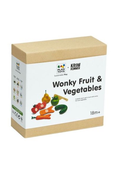 PLANTOYS Wonky Fruit & Vegetables — Wooden Dollhouse & Accessories