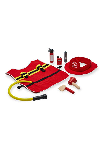 PLANTOYS Fire Fighter Play Set — Wooden Pretend Play Set