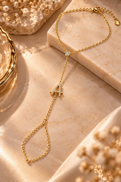 ATÖLYE ALBATROS Şahmeran - Lettered Zircon Stone Steel Women's Şahmeran