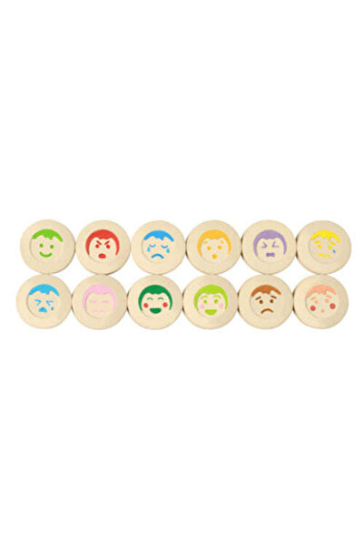 PLANTOYS My Mood Memo — Wooden Skill Game
