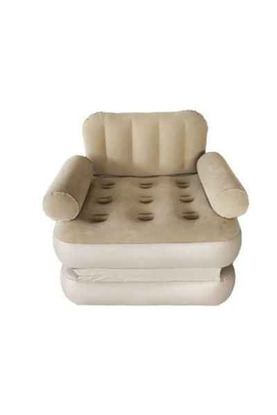 MANDU Saltea gonflabilă de dormit cu spătar, canapea extensibilă pentru o per...