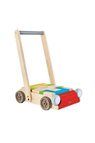 PLANTOYS Baby Walker — Wooden Toddler Toy