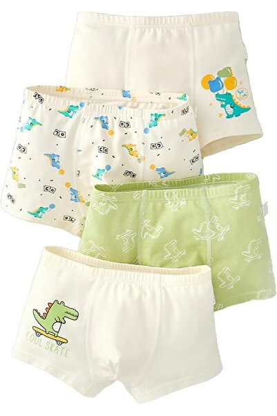 ZONEY 4 Pack Little Boys Cotton Underwear Soft Shorts Kids Boxer Briefs Panti...