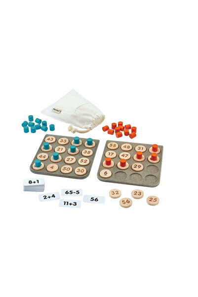 PLANTOYS Math Bingo — Wooden Skill Game
