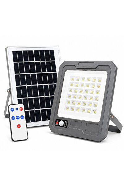 MİKİ Proiector solar LED COBA CB T105, putere 500W, panou solar separat, senz...