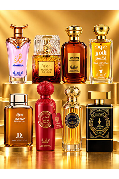 Generic Brand Σετ 8 Αραβικών Αρωμάτων Unisex 8x100 ml - Mahera, Humrah Dkhoun...