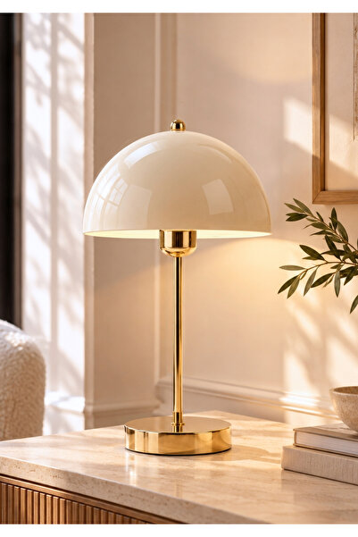 HOMİNG Jolie Gold Krem Abajur 242988