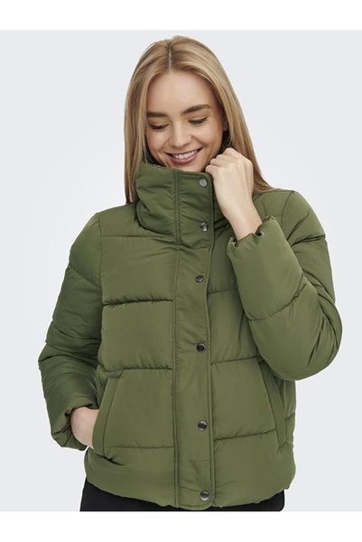 ONLY Onlnewcool Women's Stand Collar Zippered Inflatable Coat Kalamata