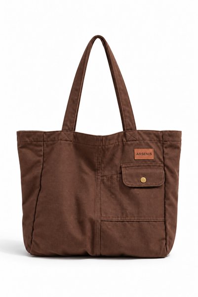 WEST BULLS Canvas University and School Bag with Zipper, Thermos Compartment, Pen Holder, Large Size Shoulder Bag