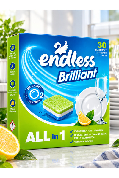 Endless Tablete pentru mașina de spălat vase-30 tablete