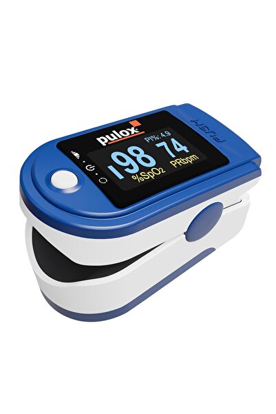 PULOX Oximetru de puls degetar PO-200 Solo, Măsurarea SpO2 și a pulsului, Afi...