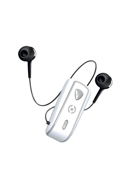 Celly Bluetooth με κλιπ 2.0 Στερεοφωνικό Αναδιπλούμενο Λευκό