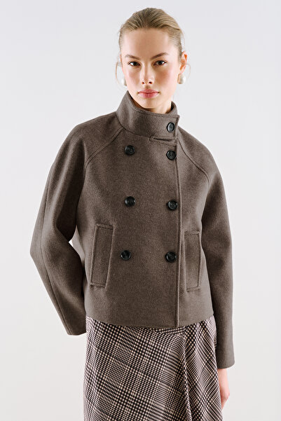 Manuka Premium Kisa Kruvaze Jacket Mink