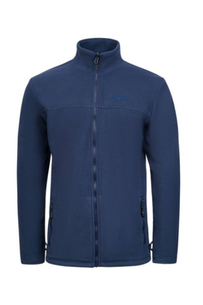 2AS Chestert Erkek Tam Fermuarlı İnce Polar Sweatshırt Lacivert