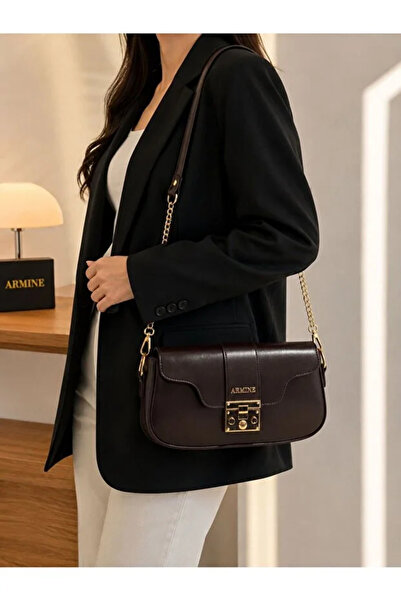 Armine Women's Hand & Shoulder Bag A4S4M2 Brown