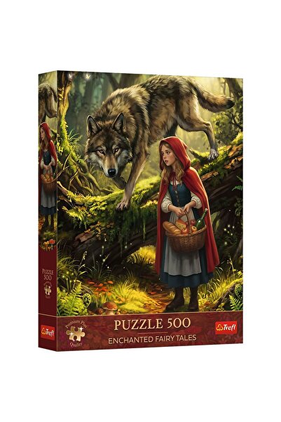Trefl Puzzle 500 Premium Plus Povesti Fermecate Scufita Rosie Si Lupul