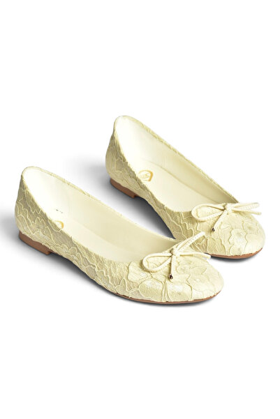 Fox Shoes Z726243404 Beige Fabric Women's Ballerinas