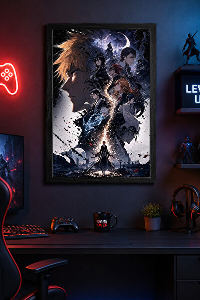 Charmbi Bleach Characters Black Wooden Framed Poster Premium Digital Print Pa...