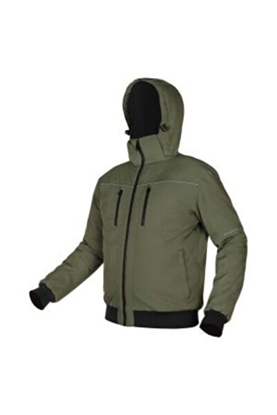 NEO Tools Geacă de exterior izolată cu glugă, verde, mărimea S