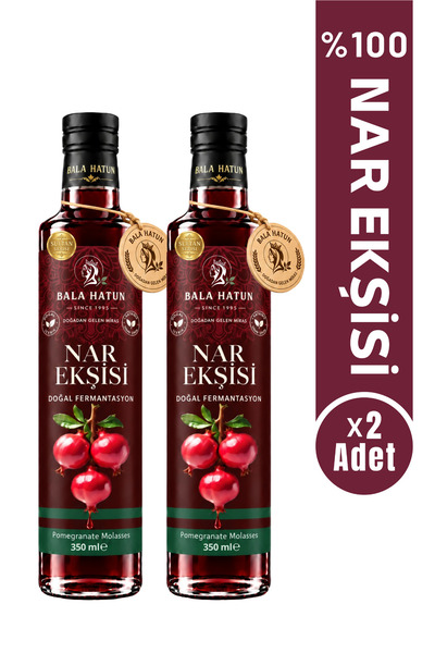 Nar Ekşisi 350g - %100 Nar Özü, Katkısız ve Koruyucusuz - Pomegranate Molasses (2'li)