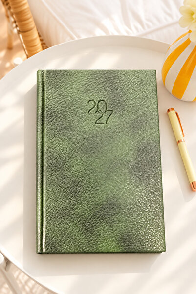 Lizy 2027 Daily Planner 14X20 cm – Trino Textured Hard Cover, 168 Sheets