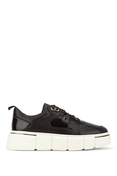 Tamer Tanca Men's Genuine Leather Brown Sneakers & Sports Shoes