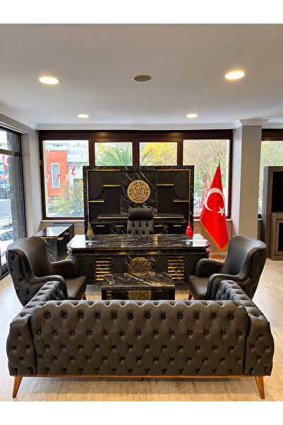 ERDEM KARDESLER OFİS MOBİLYALARI OSTER MAKAM TAKIMI MOBİLYASI 4 PARÇA