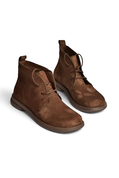 Fox Shoes Z996861502 Brown Suede Lace-Up Women's Boots