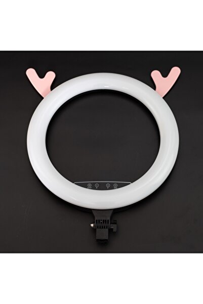 Generic Brand Lampa Circulara Ring Light LED, diametru 46 cm, telecomanda, 3 suporturi telefon, trepied