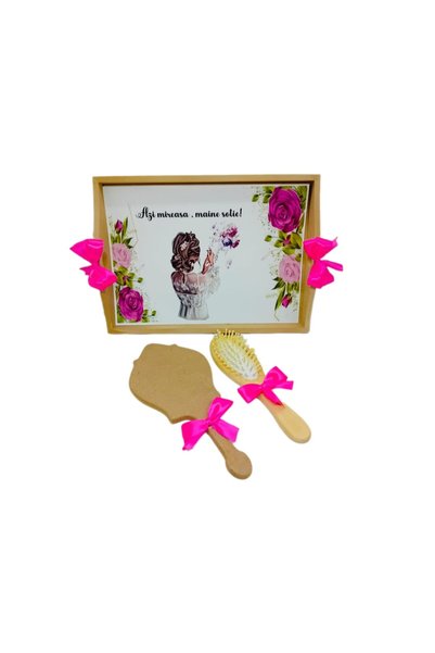OEM Set de tăvi personalizate din MDF pentru pregătirea miresei