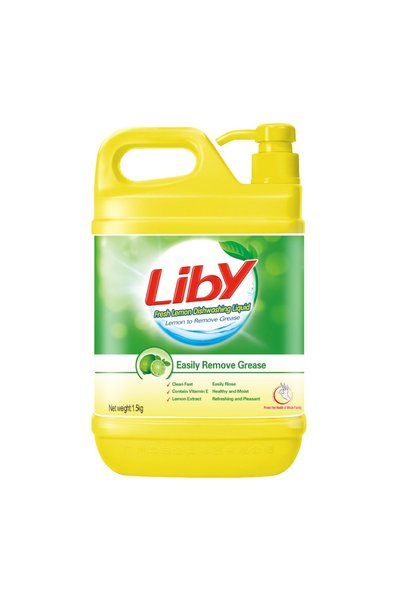 Liby Lemon Dishwashing Liquid - 1.5kg