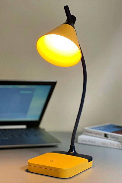 AYACO Şarjlı Dokunmatik LED Masa Lambası 2 Renk Işık Ayarlı Kademeli Parlaklık Dekoratif Gece ve Okuma Lambası WB-YD02
