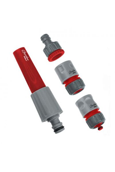 dedra Set complet 4 capete de aspersor pentru furtun, reglabile, 1/2 inch