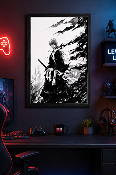 Charmbi Bleach Grimmijow Black Wooden Framed Poster Premium Digital Print Pai...
