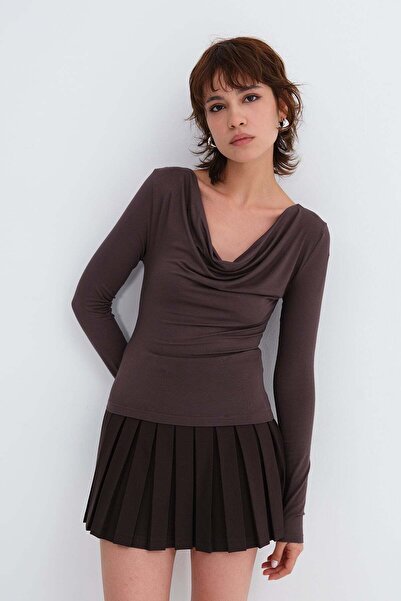 Addax Kayık Yaka Bluz B07039