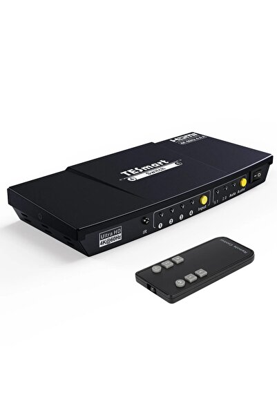 TESmart Comutator HDMI 4x1, 4K la 60Hz, 4:4:4, Telecomandă inclusă