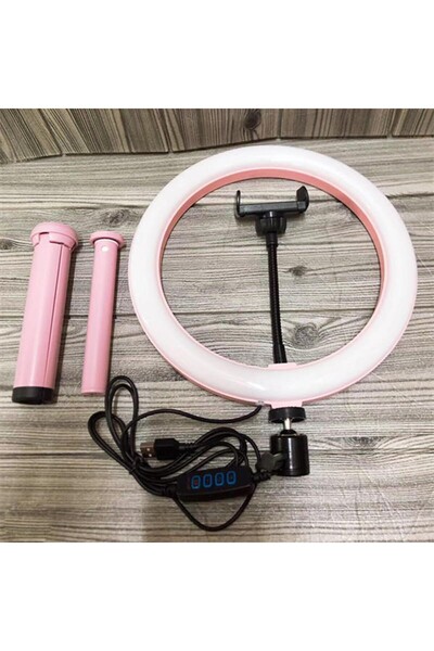 Generic Brand Lampa Circulara pentru birou Ring Light LED, diametru 26 cm, te...