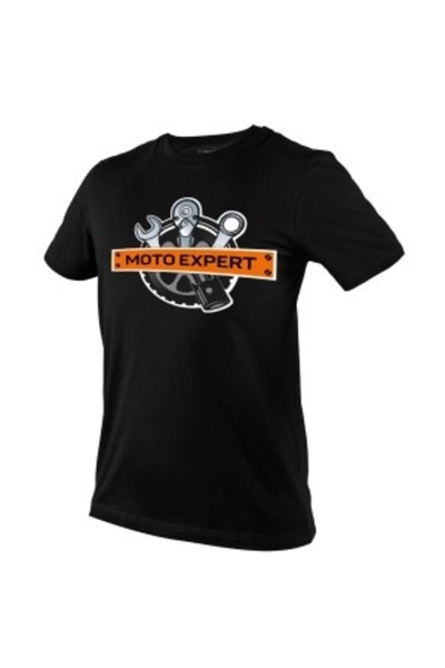 NEO Tools Tricou imprimat, MOTO Expert, mărimea L, negru