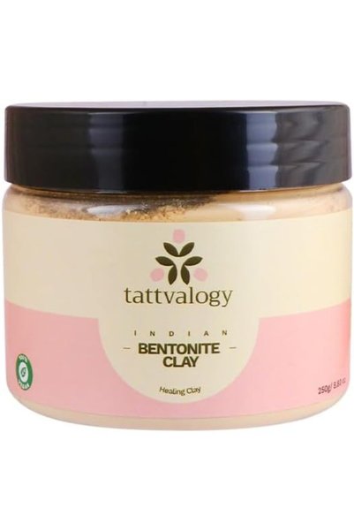 Tattvalogy طين البنتونيت النقي والطبيعي من نيتشرز تاتفا، 250 جرام