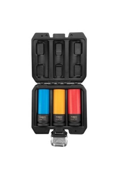 NEO Tools Set de chei tubulare de impact de 1/2 inch pentru jante de aluminiu...