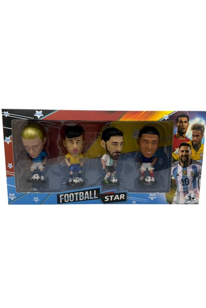 Elit Dünya Yıldızları 4'lü Mini Futbolcu Figür Seti