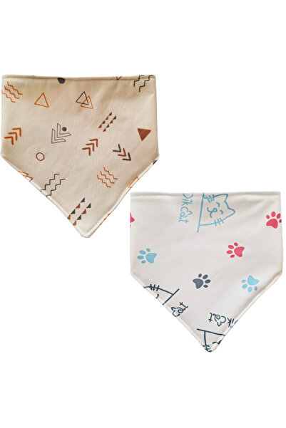 Baby Minik Triangle Scarf Polyester (Front) / Towel (Back) Liquid-Proof Drool...