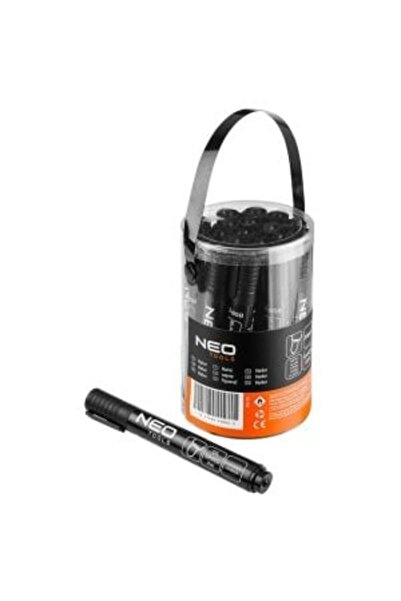 NEO Tools Marker de construcții, negru, permanent, rezistent la apă, pe bază ...