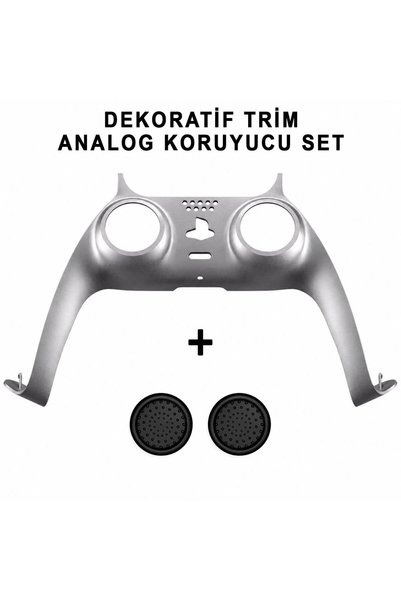 POPKONSOL PS5 Dekoratif Trim Analog Koruyucu Silikon Kılıf Set Playstation 5 ...