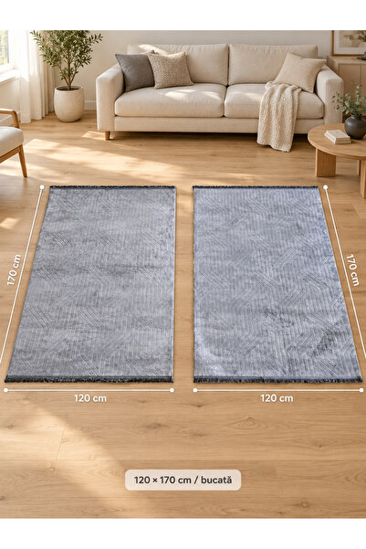 OEM Set 2 traverse gri gofrate, antiderapante, model geometric în relief, 120...
