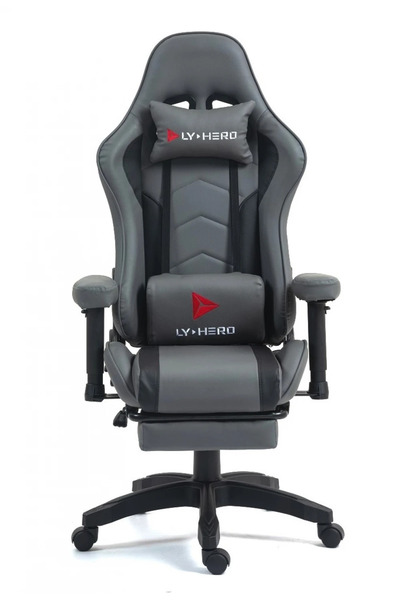 Topscaune Scaun gaming, pernă lombară cu masaj vibrator, spatar inalt, suport...